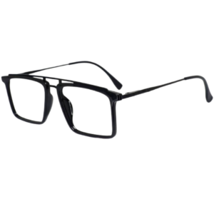 Cliqlens Full Rim Rectangle Metal Computer eyeglasses for Men and Women