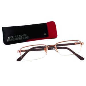 Golden Metal Supra Rectangle Unisex Reading Glasses