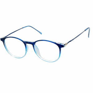Cliqlens Full Rim Blue dual Round sheet eyeglasses for Men and Women