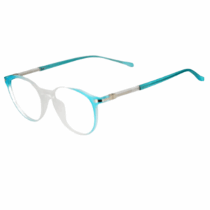 Trendy Blue Round Sheet Eyeglasses for Men & Women