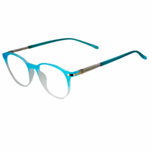 Trendy Blue Round Sheet Eyeglasses for Men & Women