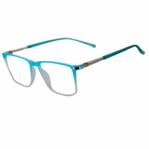Trendy Light Blue dual Square Sheet Eyeglasses for Men & Women