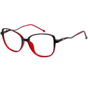Full Rim Black Red dual Cat-eye Sheet Computer Eyeglasses for Women