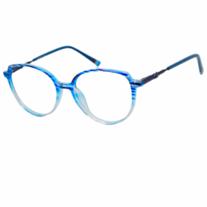 Cliqlens Full Rim Blue strips Cat eye sheet eyeglasses for women