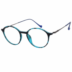 Cliqlens Full Rim Blue Leopard Cat eye sheet eyeglasses for women