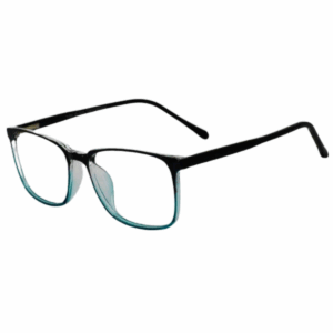 Cliqlens Full Rim black and Green dual Square sheet eyeglasses for Men and Women