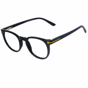 Trendy Black Round Sheet Eyeglasses for Men & Women