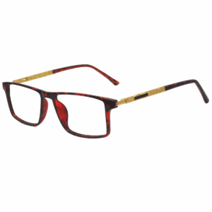 Cliqlens Full Rim Leopard Square Sheet eyeglasses for Men and Women