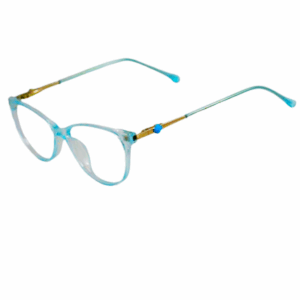 Trendy Light Blue Cat eye Sheet Eyeglasses for Women