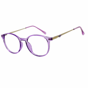 Cliqlens Studio Full Rim Purple Round sheet eyeglasses for Men and Women