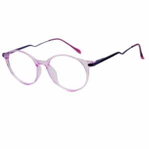 Cliqlens Full Rim Light Pink Round sheet eyeglasses for Men and Women