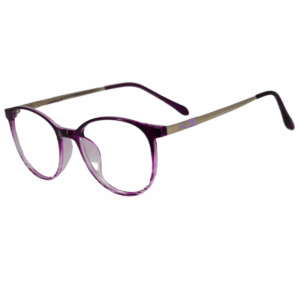 Cliqlens Full Rim Purple dual Round sheet eyeglasses for Men and Women