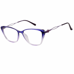 Cliqlens Full Rim Purple Dual Cat eye sheet eyeglasses for women
