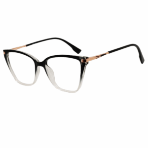Cliqlens Full Rim Black Dual Cat eye sheet eyeglasses for women
