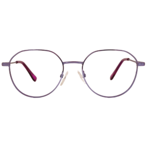Cliqlens Full Rim purple round metal eyeglasses for men and Women