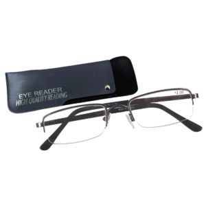Dark Grey Rectangle Unisex Reading Glasses