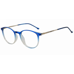 Cliqlens Full Rim Blue Dual Tone Round Sheet Computer eyeglasses for Men and Women
