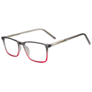 Cliqlens Full Rim Grey Red dual Square eyeglasses for Men and Women