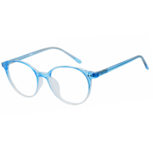 Cliqlens Full Rim Blue Dual Tone Round Sheet Computer eyeglasses for Men and Women
