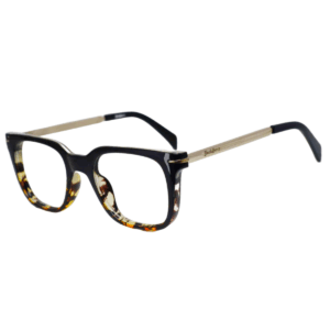 JackBerry Full Rim Black Red dual Square Sheet Eyeglasses for Men and Women