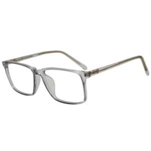 JackBerry Full Rim Grey Rectangle Sheet Eyeglasses for Men and Women