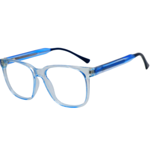 Cliqlens Full Rim Light Blue Square Sheet Computer eyeglasses for Men and Women