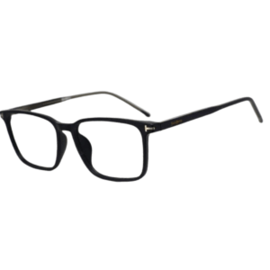 JackBerry Full Rim Black Square Sheet Eyeglasses for Men and Women