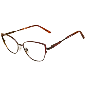 Cliqlens Full Rim Brown, Pink/Purple Cat Eye Metal eyeglasses for Women