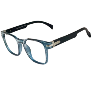 Trendy Dual Blue & More Square Sheet Eyeglasses for Men & Women