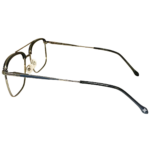 double bar metal eyeglasses