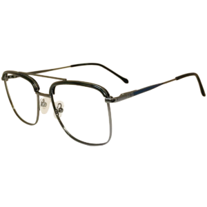 double bar metal eyeglasses