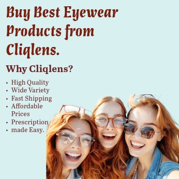 buy best eyewear online in India from Cliqlens