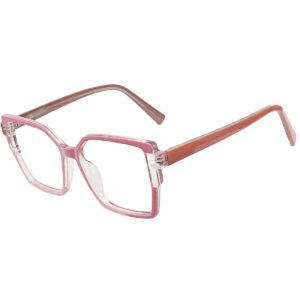 Square Blue Full Rim Sheet Eyeglasses for Men & Women | Cliqlens