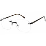 JackBerry Rimless Square Metal Eyeglasses Front View
