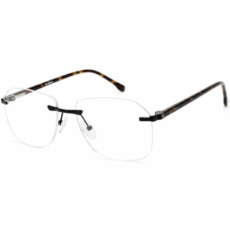 JackBerry Rimless Square Metal Eyeglasses Front View