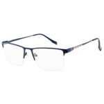 half rim metal eyeglasses