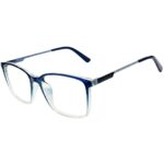 Blue Ocean Square Sheet Eyeglasses for Men and Women