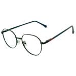 Cliqlens Black round metal eyeglasses