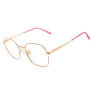 golden square metal eyeglasses cliqlens