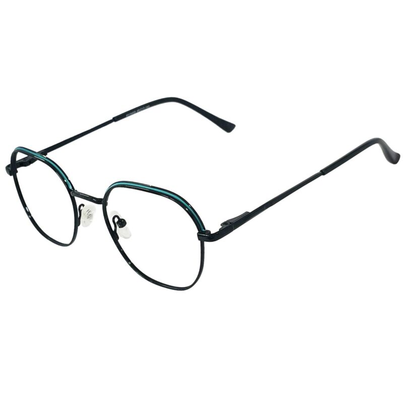 Dual Tone Square Metal Eyeglasses