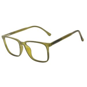 Matte Green Square Sheet Eyeglasses for Men and Women | Blue Ocean