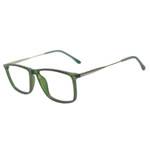 Glossy Green Square Sheet Eyeglasses for Men and Women | Blue Ocean