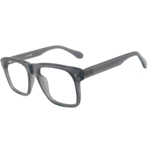 Blue Ocean Navy Blue or Dark Grey Square Sheet Eyeglasses for Men/Women