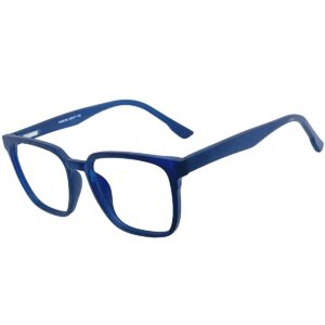 Blue Ocean Dual Grey or Navy Blue Square Sheet Eyeglasses for Men/Women