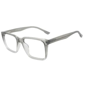 Blue Ocean Square Sheet Eyeglasses for Men and Women | Light Grey Dual Tone