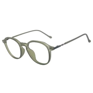 New Faded Green Round Sheet Eyeglasses for Men and Women | Blue Ocean