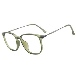 Full Rim Green Square Sheet Eyeglasses for Men and Women | Blue Ocean