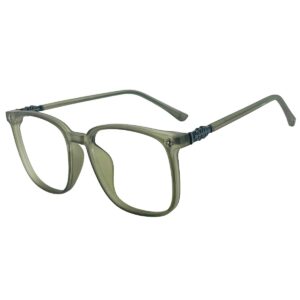 Faded Green Square Sheet Eyeglasses for Men and Women | Blue Ocean